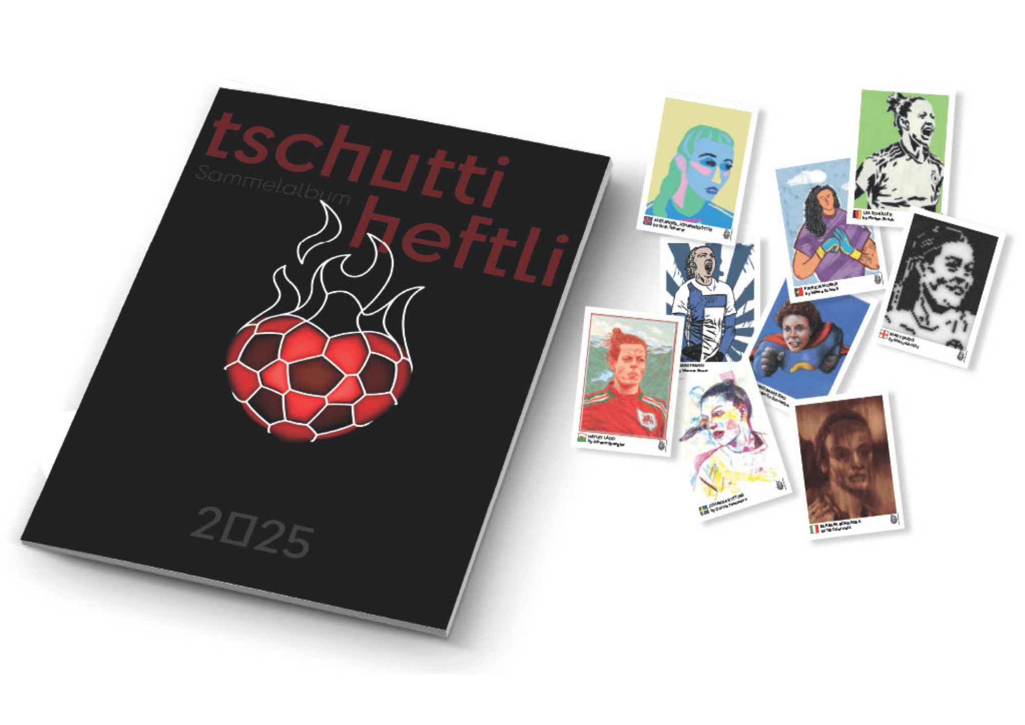 Das Cover des tschutti heftli 2025, ab Mai erhältlich