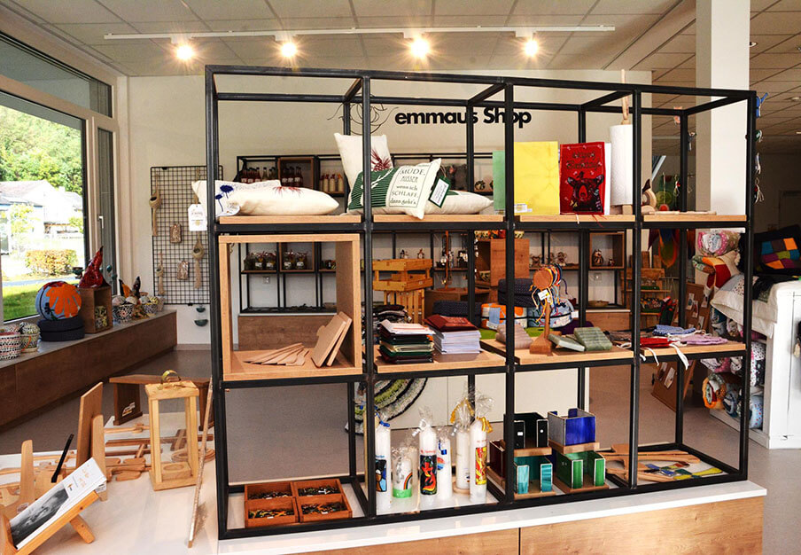 Picture showing the shop of Emmausgemeinschaft