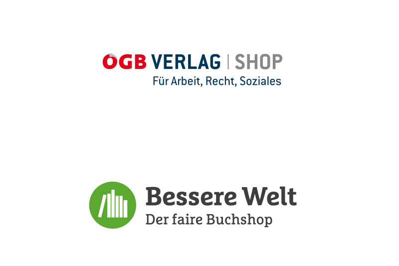 Logos of the ÖGB publishing house and the Bessere Welt bookshop